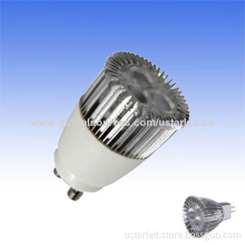 3x1W GU10-MR11 LED Bulbs, GU4.0, Small Size, Cree, Pure Aluminum, CE&RoHS, CRI>80, 2 Years Guarantee